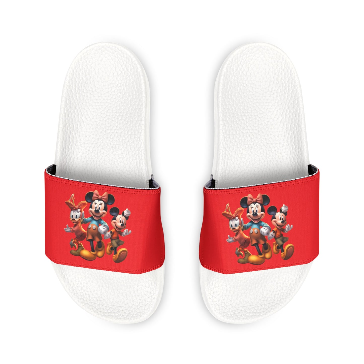 Women's PU Slide Sandals with Disney Characters