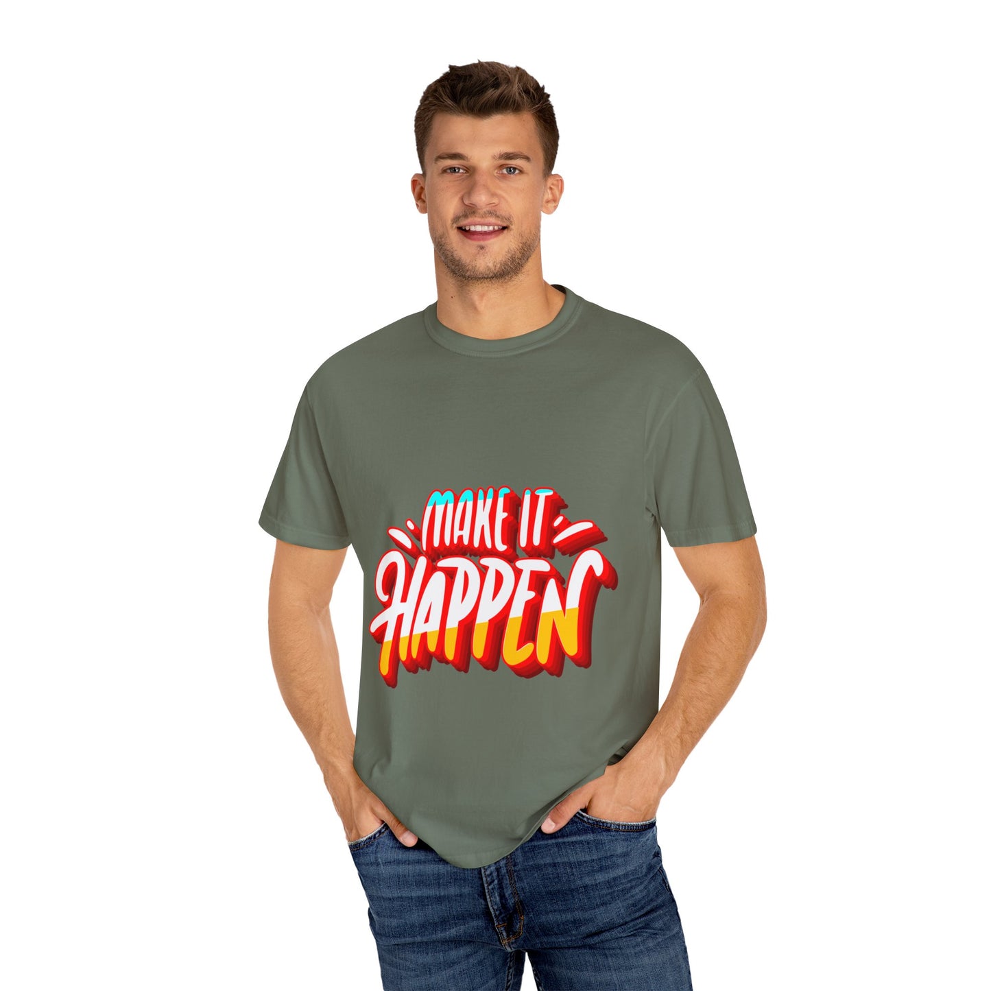 Believe in Yourself Unisex Garment-Dyed T-Shirt - Motivational Apparel for Everyday Wear