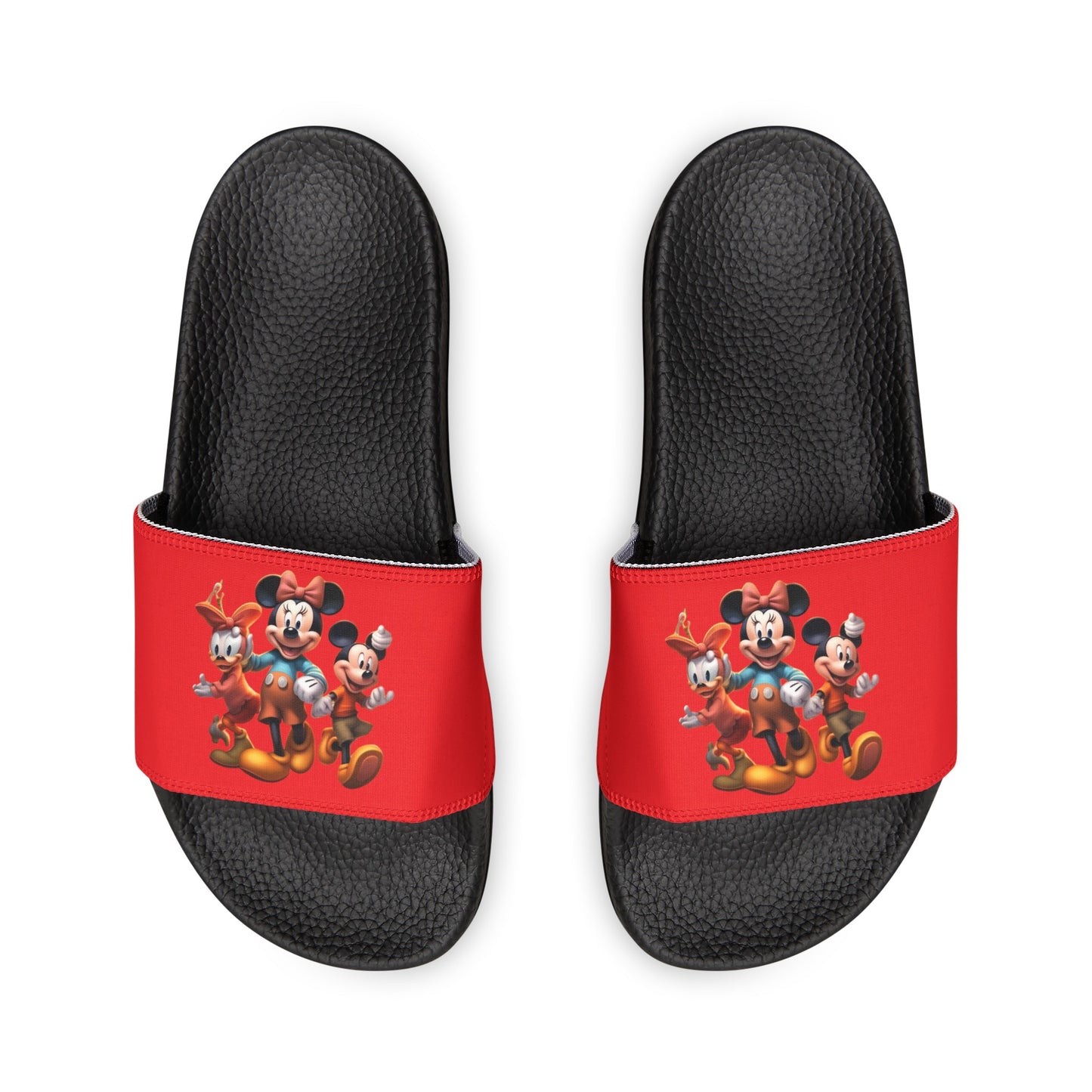 Women's PU Slide Sandals with Disney Characters