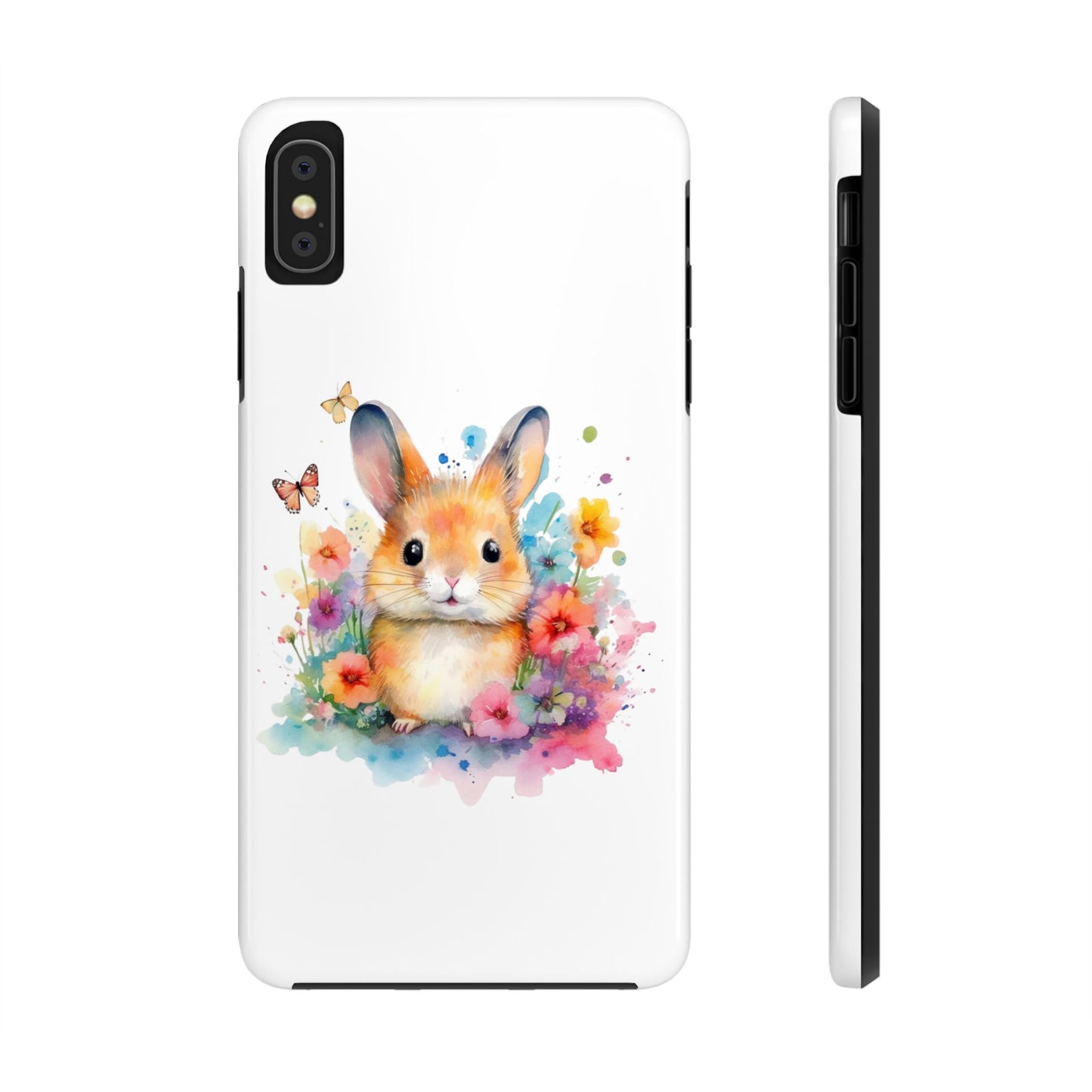 White Tough Phone Cases Rabbit Design