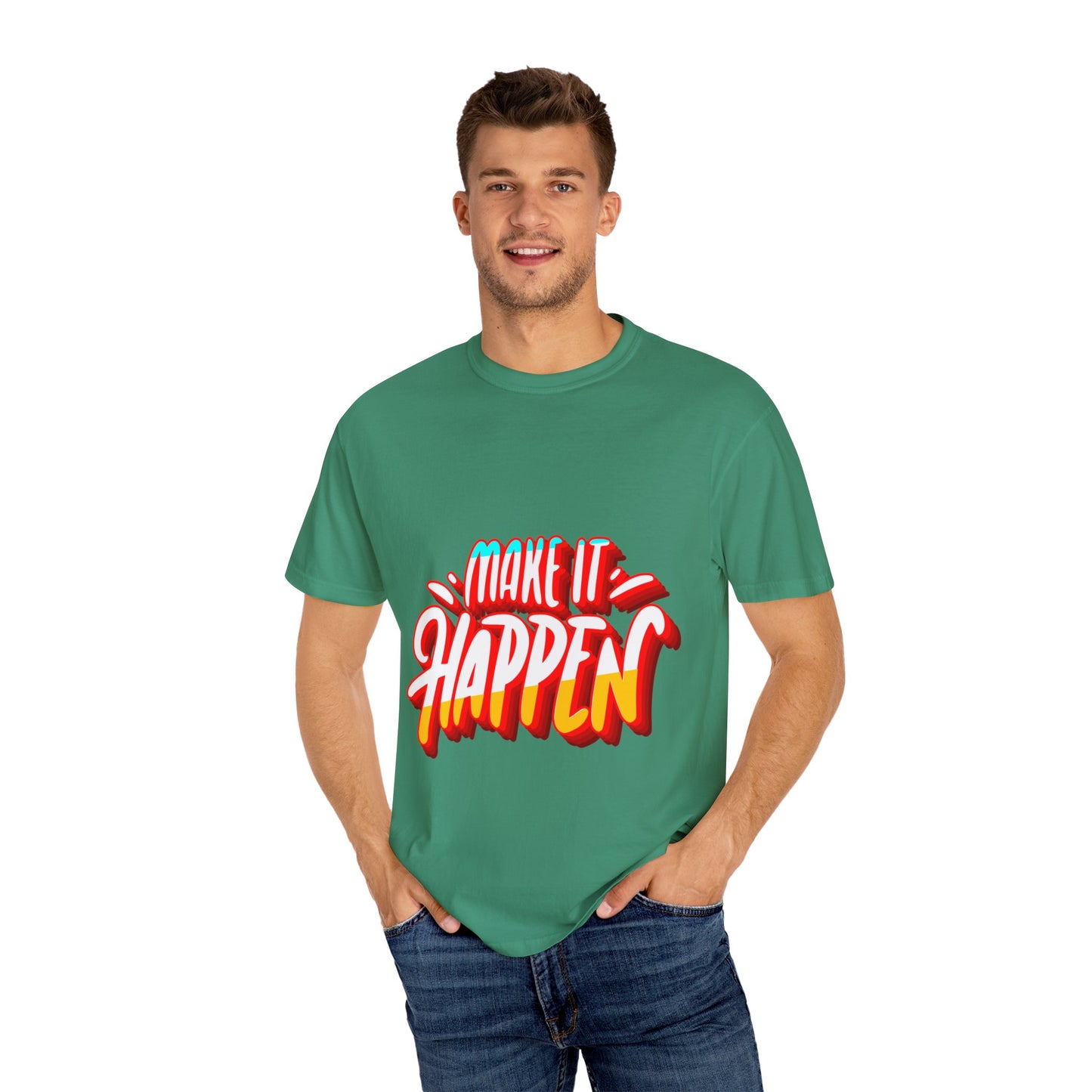 Believe in Yourself Unisex Garment-Dyed T-Shirt - Motivational Apparel for Everyday Wear