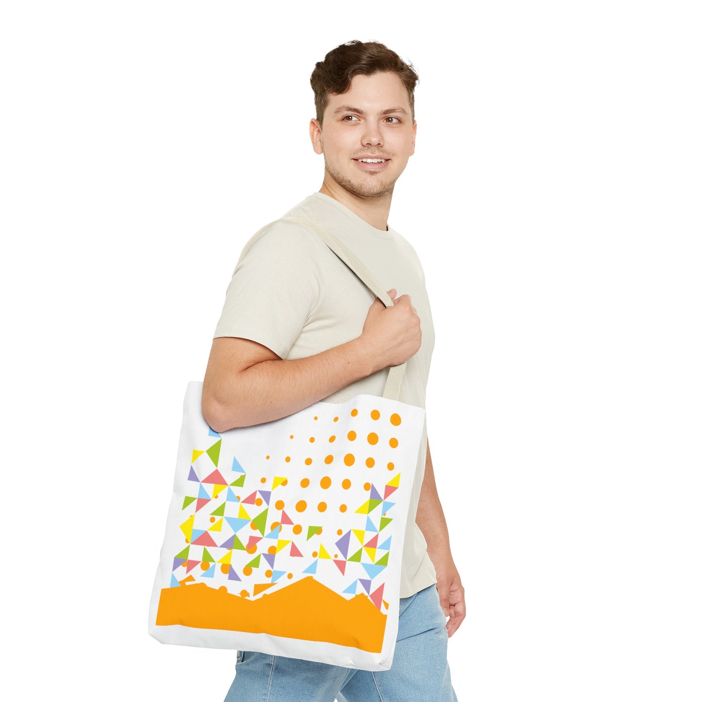 Tote Bag Geometric Design