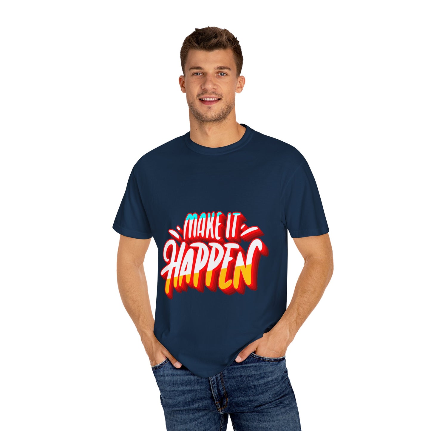 Believe in Yourself Unisex Garment-Dyed T-Shirt - Motivational Apparel for Everyday Wear