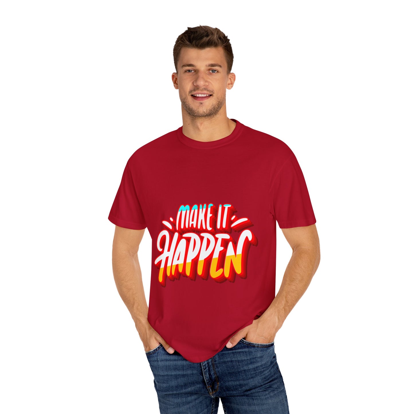Believe in Yourself Unisex Garment-Dyed T-Shirt - Motivational Apparel for Everyday Wear