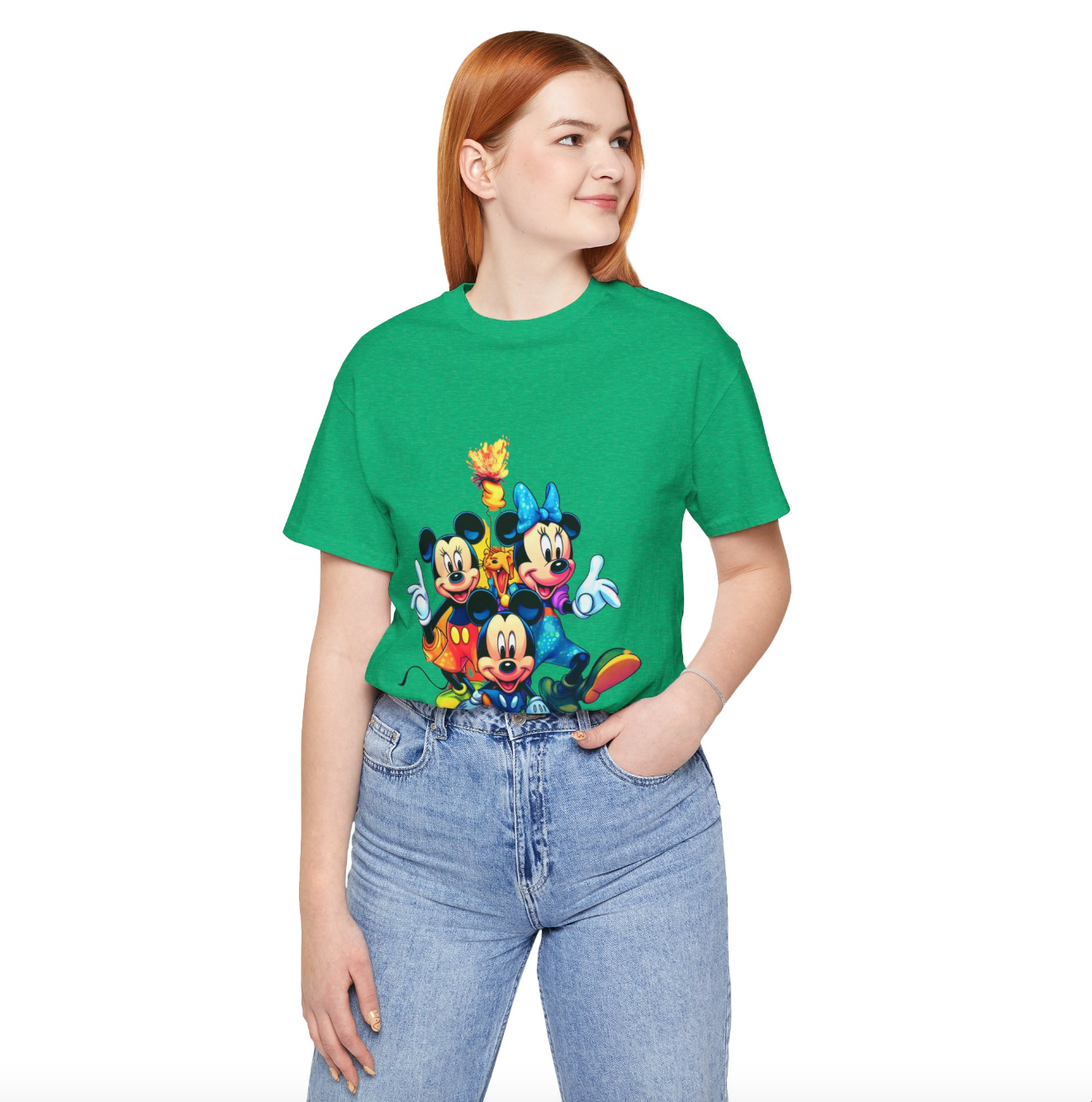 Disney Print tshirt, Mickey Mouse, t-shirt for kids, teen sleeveless, adult shirt, colorful summer apparel, men women clothe, printed