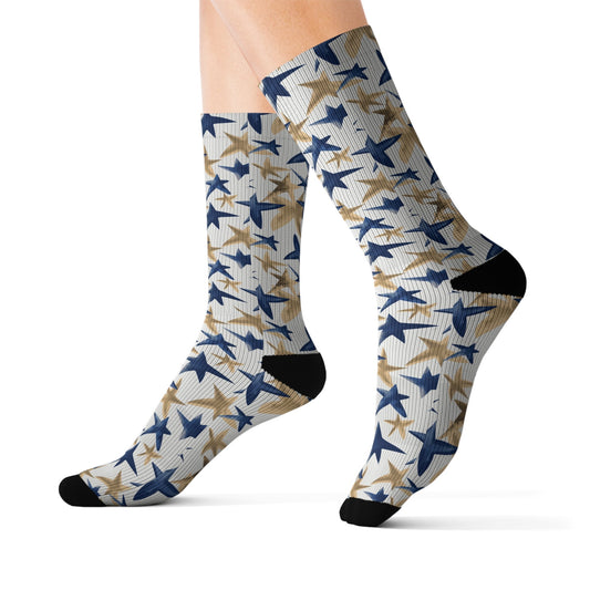 Blue Star Socks - Sublimation - JennyCool