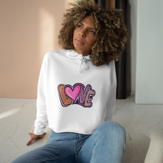 Crop Hoodie Love - Show your Love with Hoodies - JennyCool