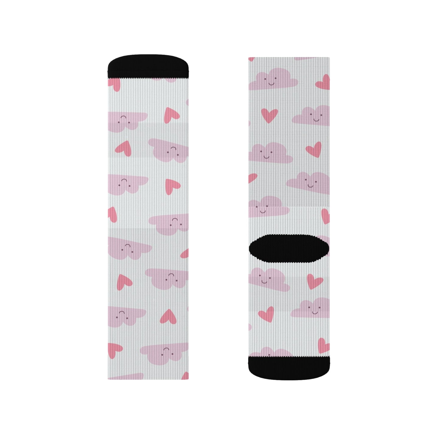 Heart on Cloud Socks - Sublimation - JennyCool