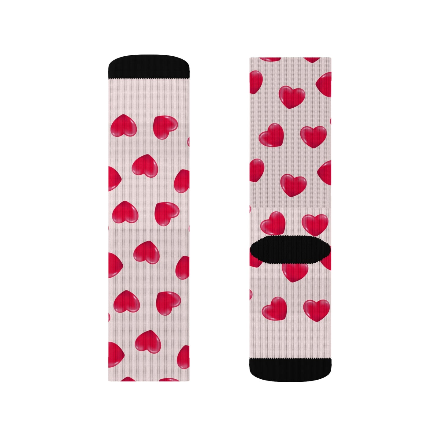 Heart patterned Socks - Sublimation - JennyCool
