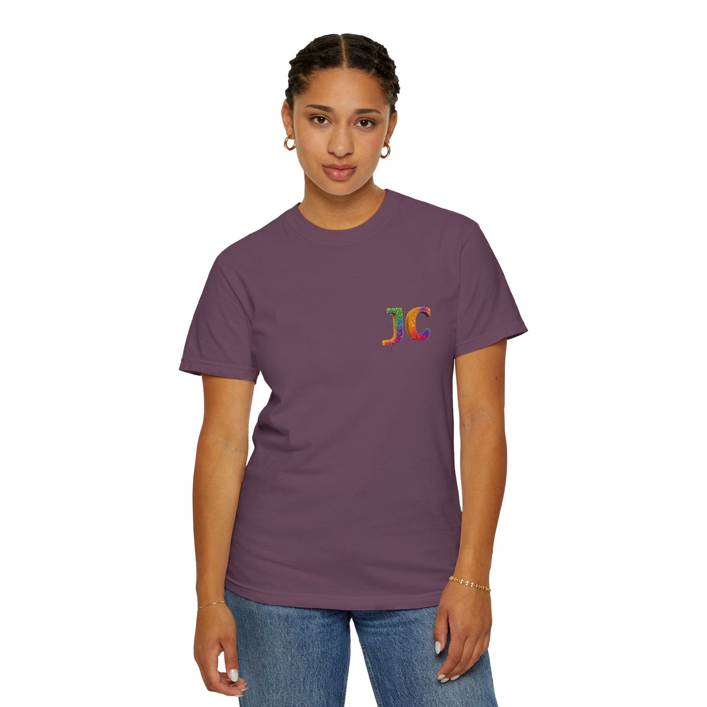 JC Signature Men’s Heavyweight Garment - Dyed T-Shirt – Relaxed Fit - JennyCool