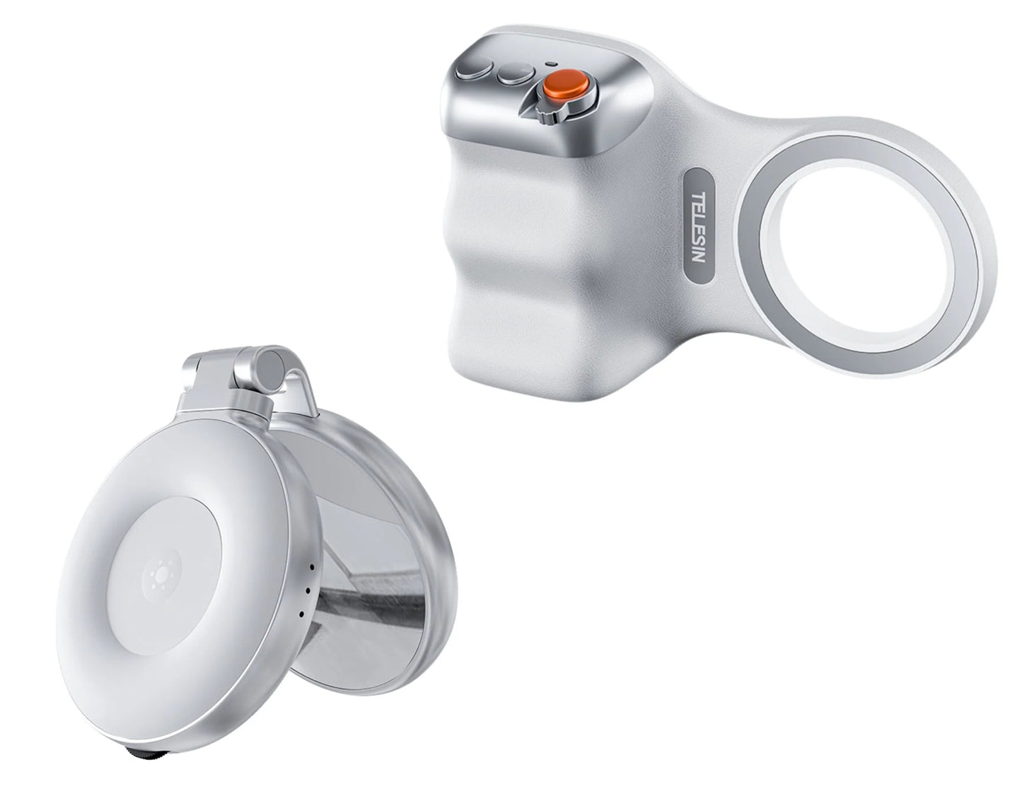 Magnetic Phone Grip + LED Selfie Light | MagSafe iPhone Camera Handle - JennyCool