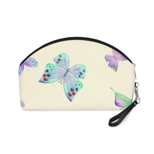 Pastel Butterfly Makeup Bag – Watercolor Butterfly Cosmetic Pouch - JennyCool
