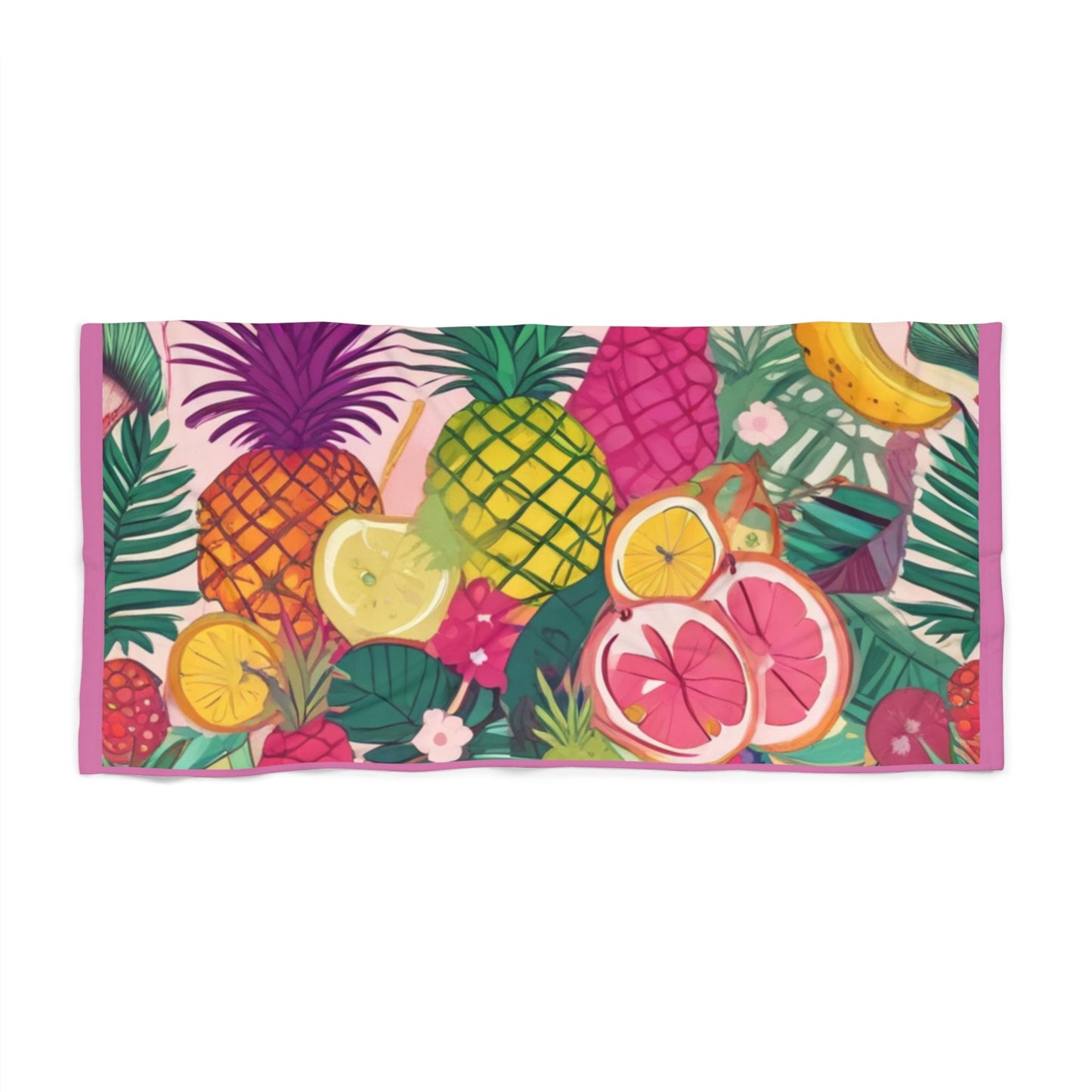 Tropical Fruits Beach Towel - JennyCool