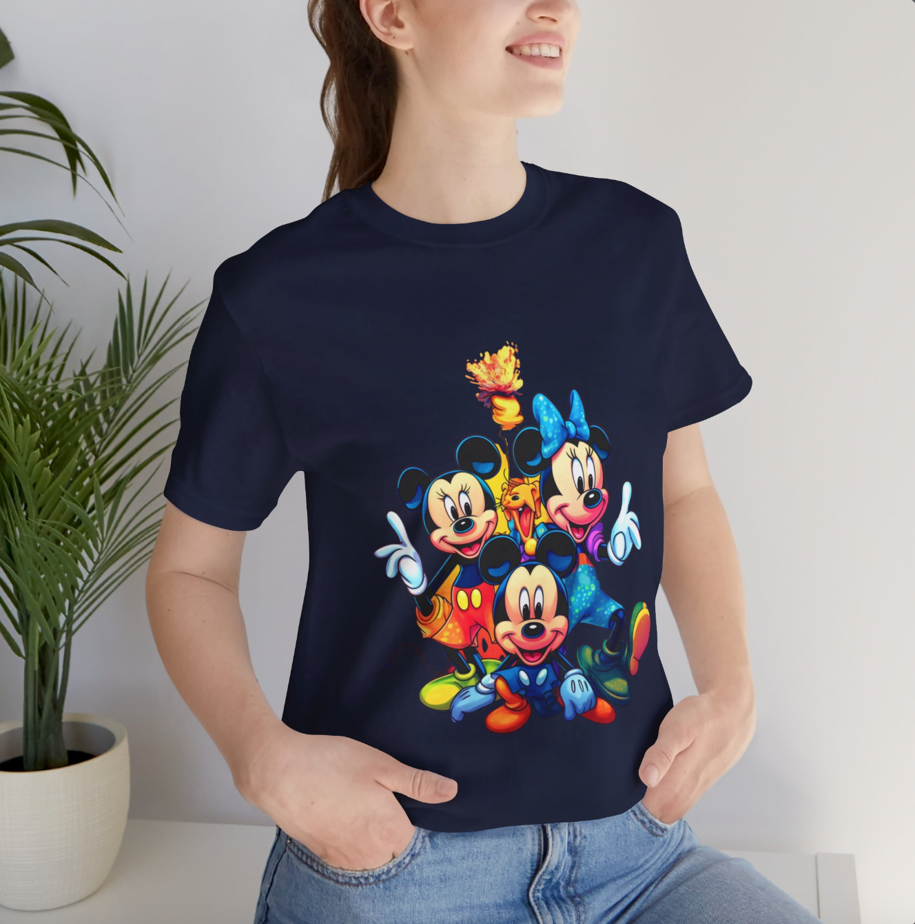 Disney Print tshirt, Mickey Mouse, t-shirt for kids, teen sleeveless, adult shirt, colorful summer apparel, men women clothe, printed
