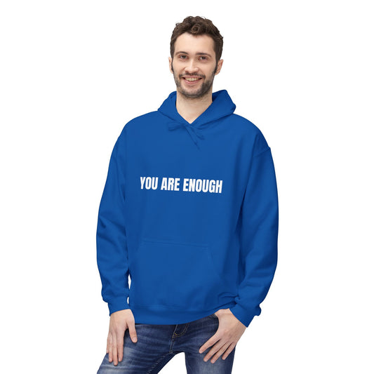 You Are Enough Hoodie – Inspirational Front & Back Quote Unisex Hoodie - JennyCool