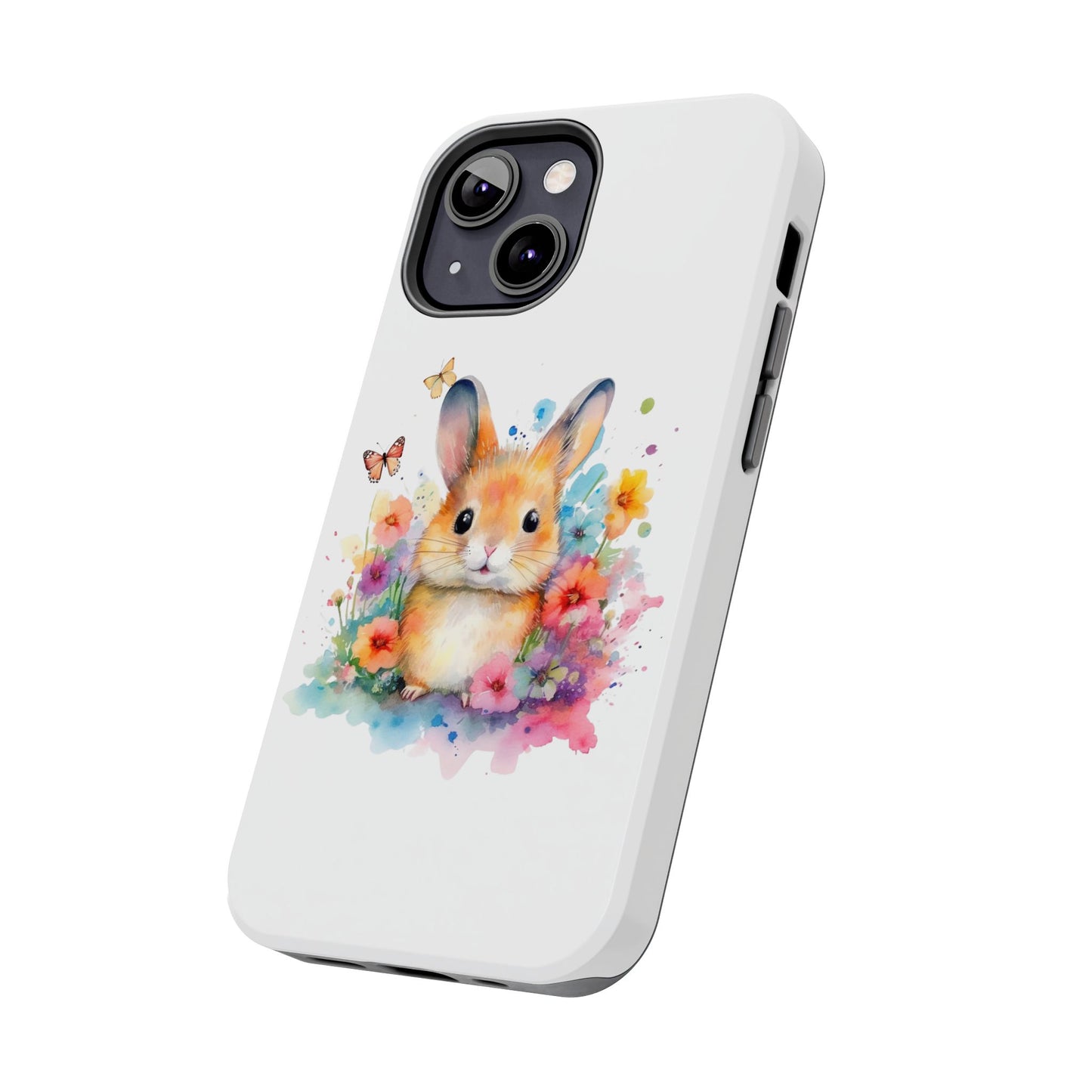 White Tough Phone Cases Rabbit Design