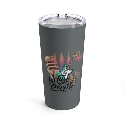 Dark Gray Camping Tumbler 20oz