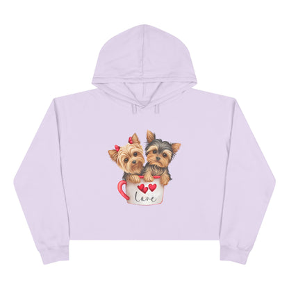 Cute Dog Crop Hoodie Sweatshirt