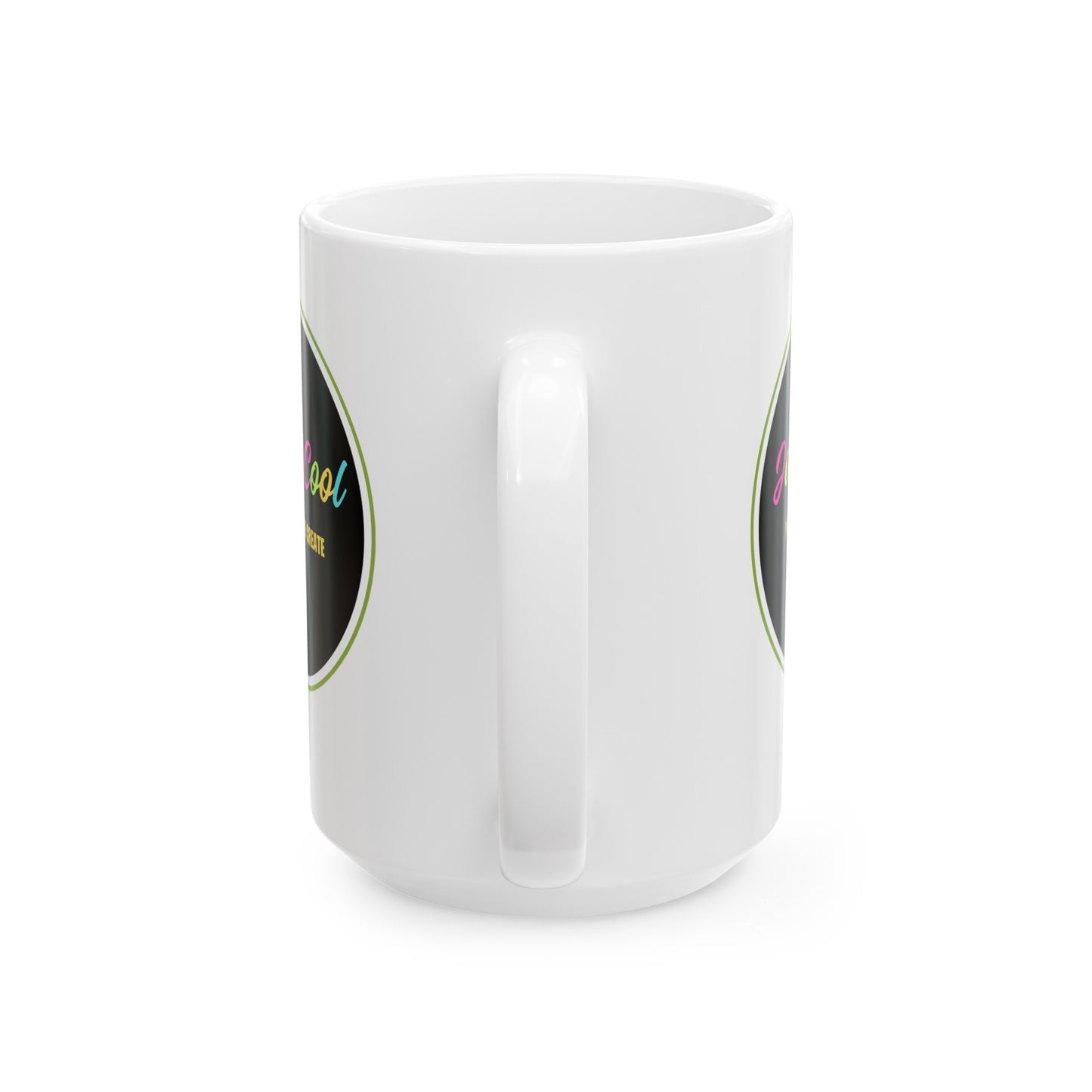 JC White Ceramic Mug , (11oz, 15oz)