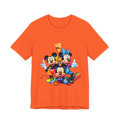 Disney Print tshirt, Mickey Mouse, t-shirt for kids, teen sleeveless, adult shirt, colorful summer apparel, men women clothe, printed