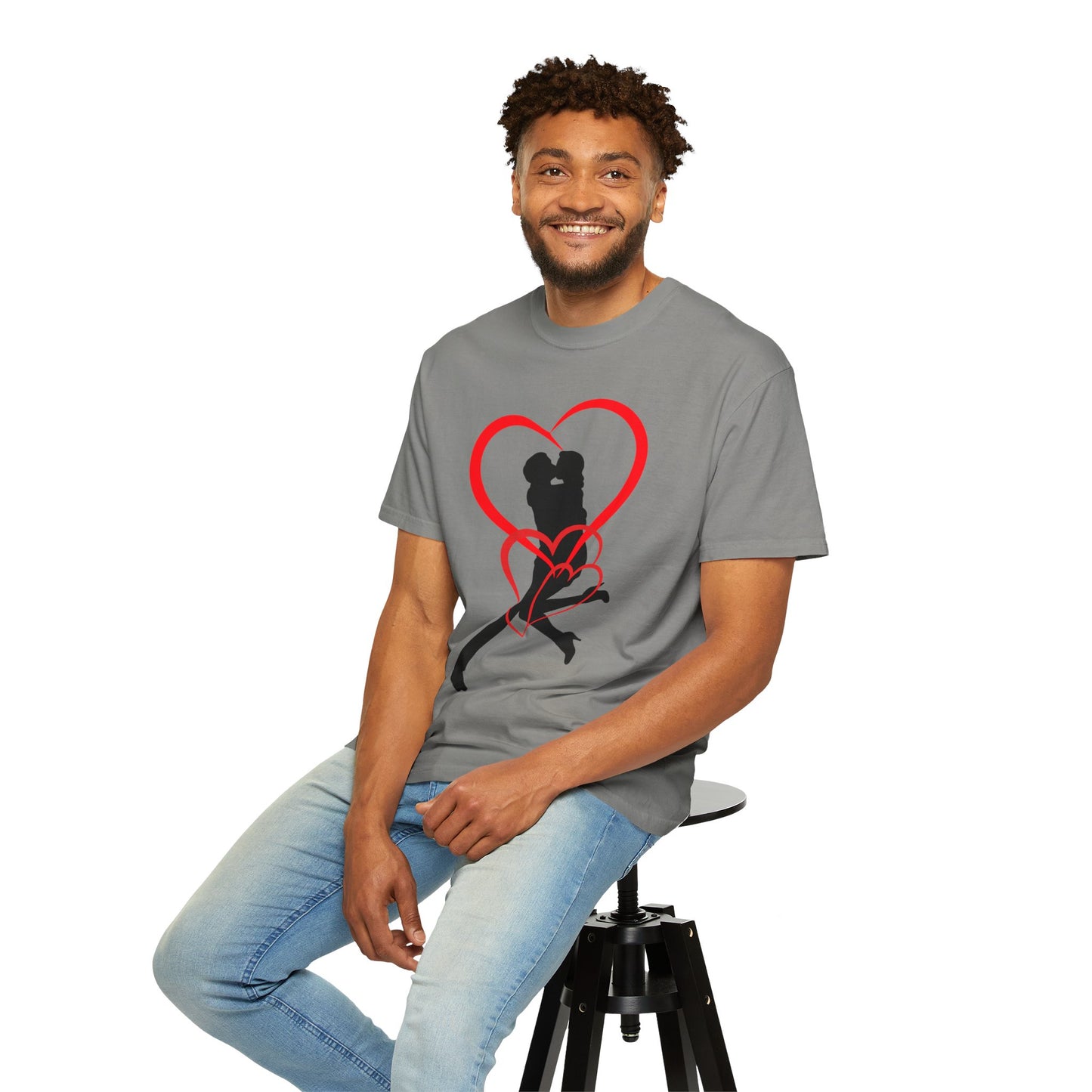 Dance Couple Heart Print UNISEX T-shirt - Gift for Her