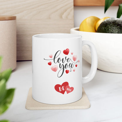 Love declaration gift, be mine mug, couples mug