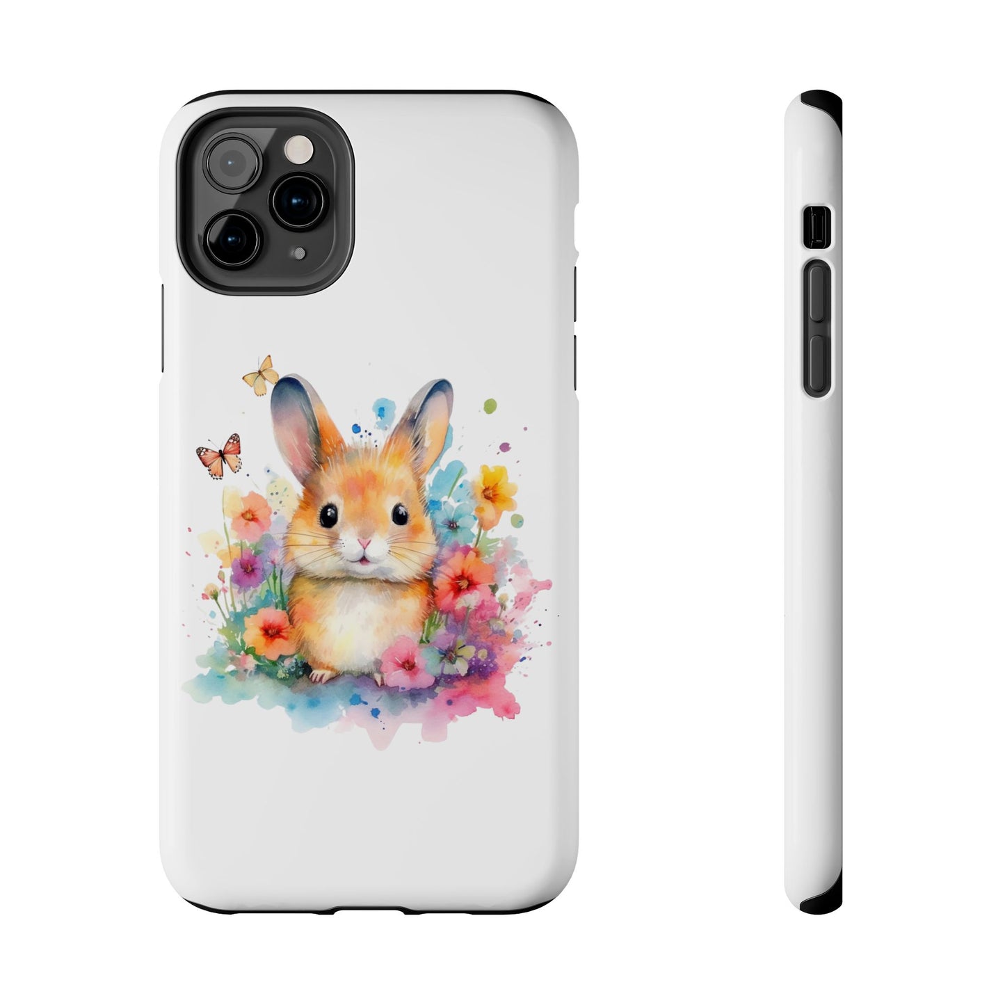 White Tough Phone Cases Rabbit Design