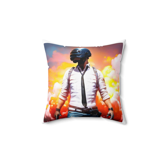 PubG Spun Polyester Square Pillow