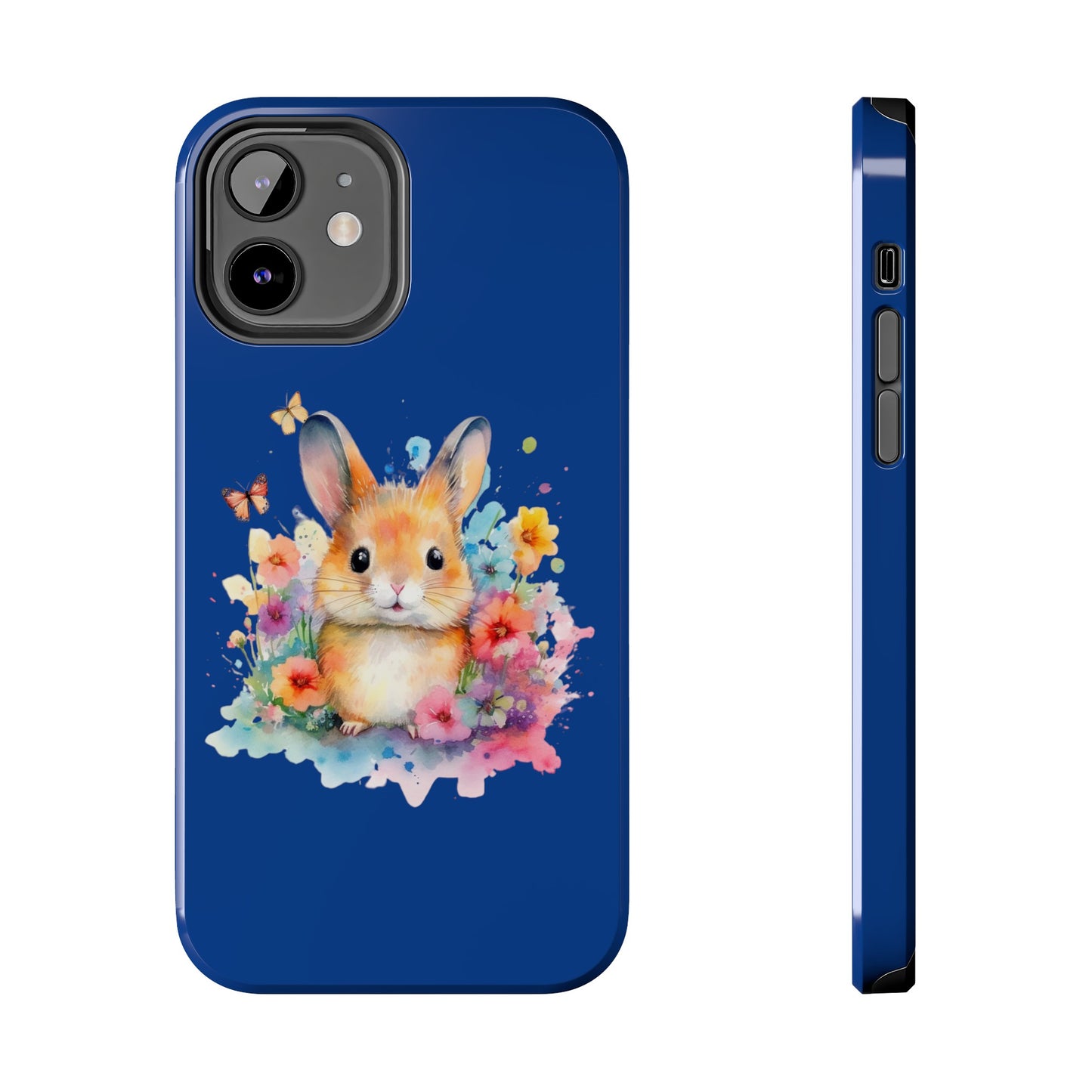 Dark Blue Tough Phone Cases Rabbit Design