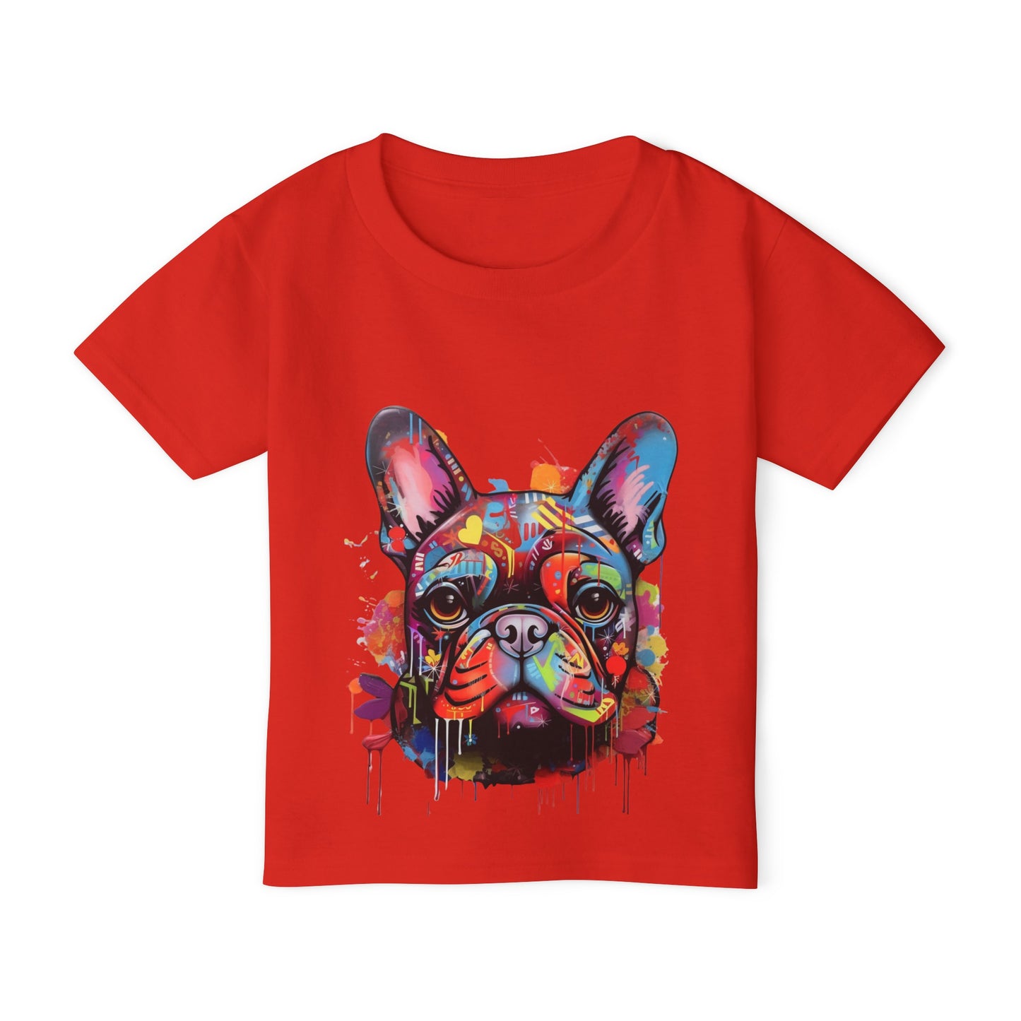 Heavy Cotton™ Toddler T-shirt with Dog Pattern