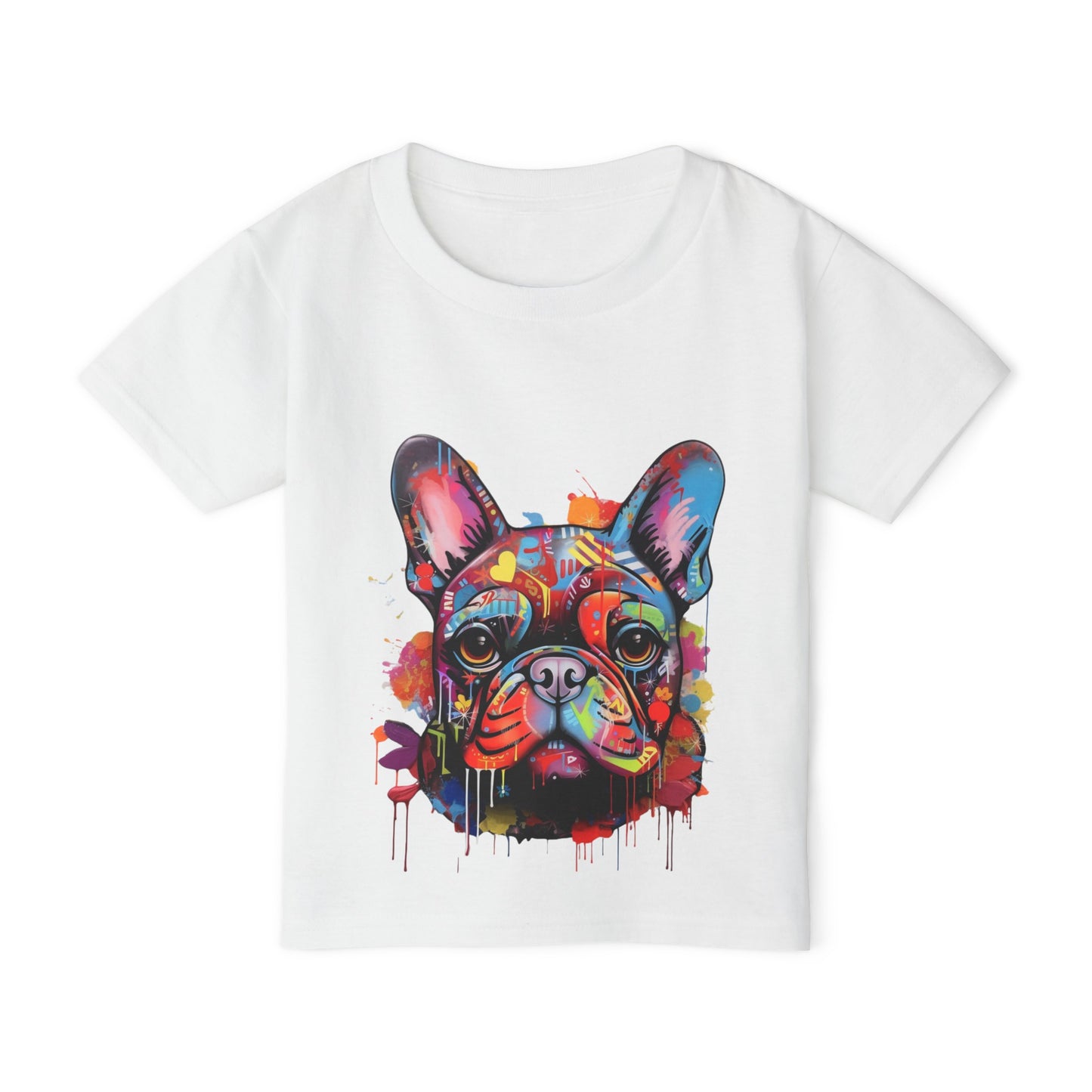 Heavy Cotton™ Toddler T-shirt with Dog Pattern