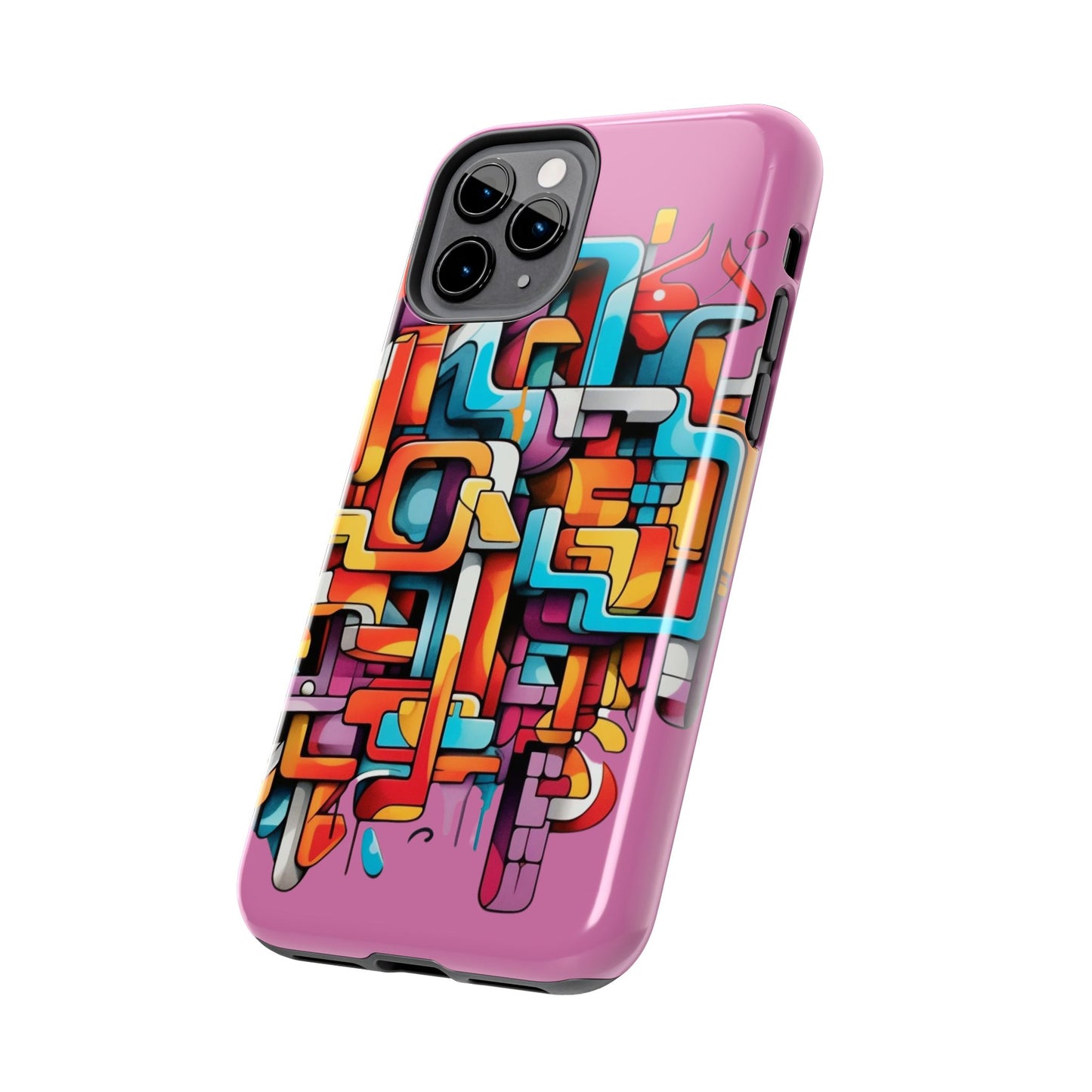 Pink Tough Phone Cases - Graffiti Design