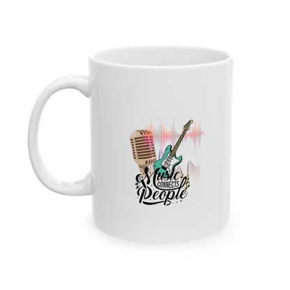 Ceramic Mug for Music Lovers, (11oz, 15oz)