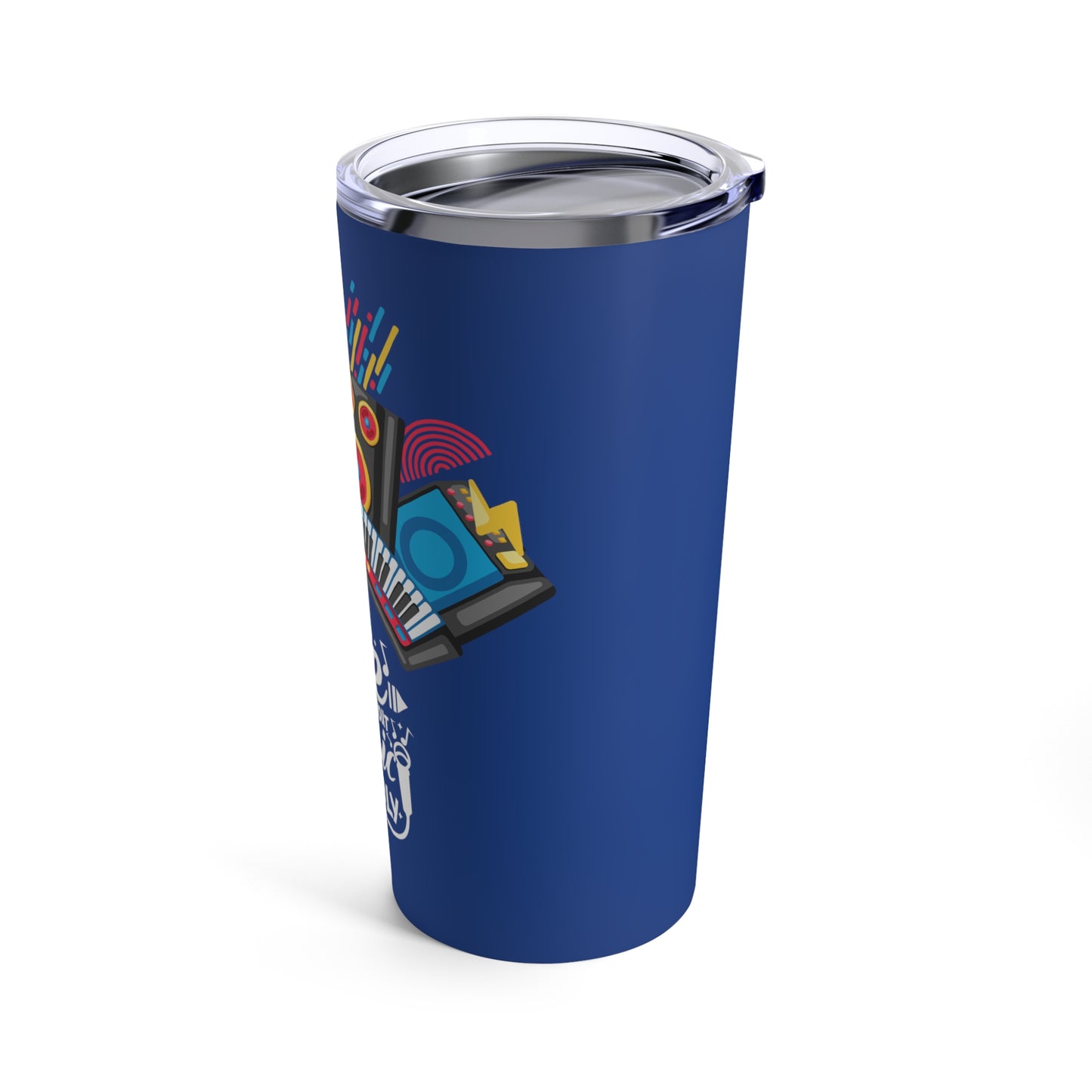 Dark Blue Tumbler for Music Lovers 20oz