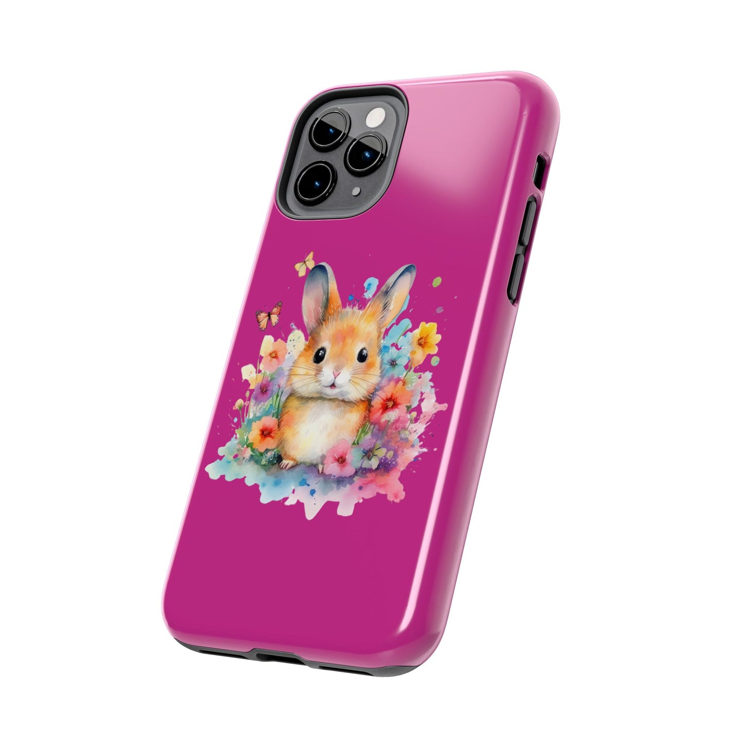 Pink Tough Phone Cases Rabbit Design