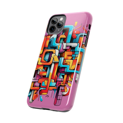 Pink Tough Phone Cases - Graffiti Design