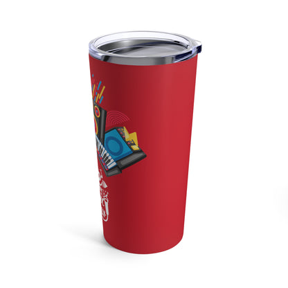 Red Tumbler for Music Lovers 20oz