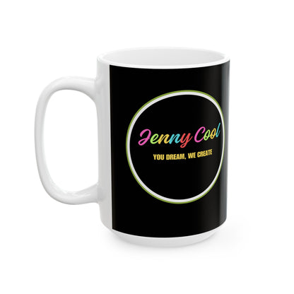 JC Black Ceramic Mug , (11oz, 15oz)