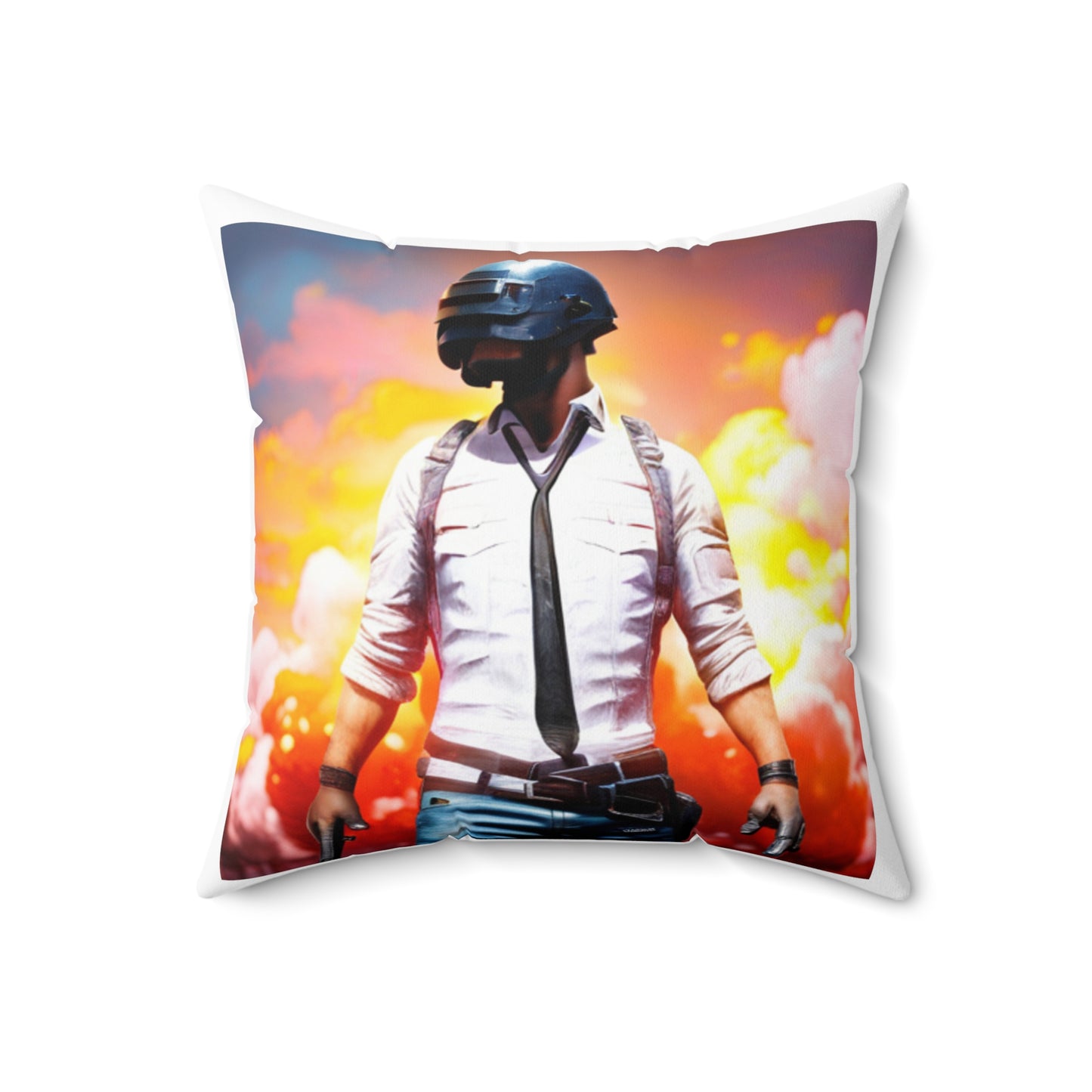 PubG Spun Polyester Square Pillow