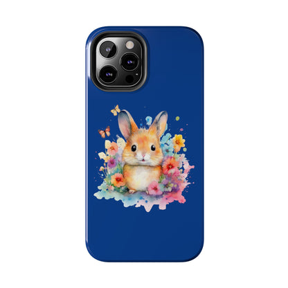 Dark Blue Tough Phone Cases Rabbit Design