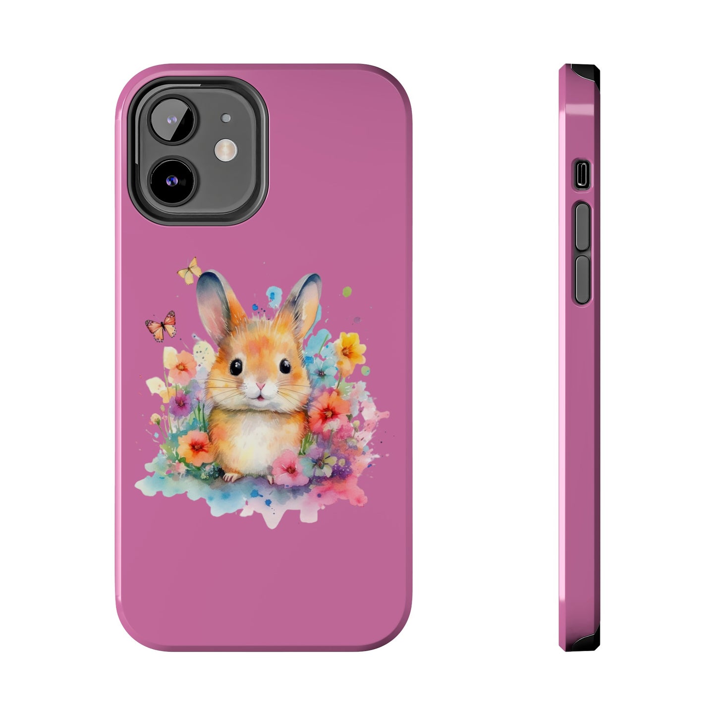 Like Pink Tough Phone Cases Rabbit Design