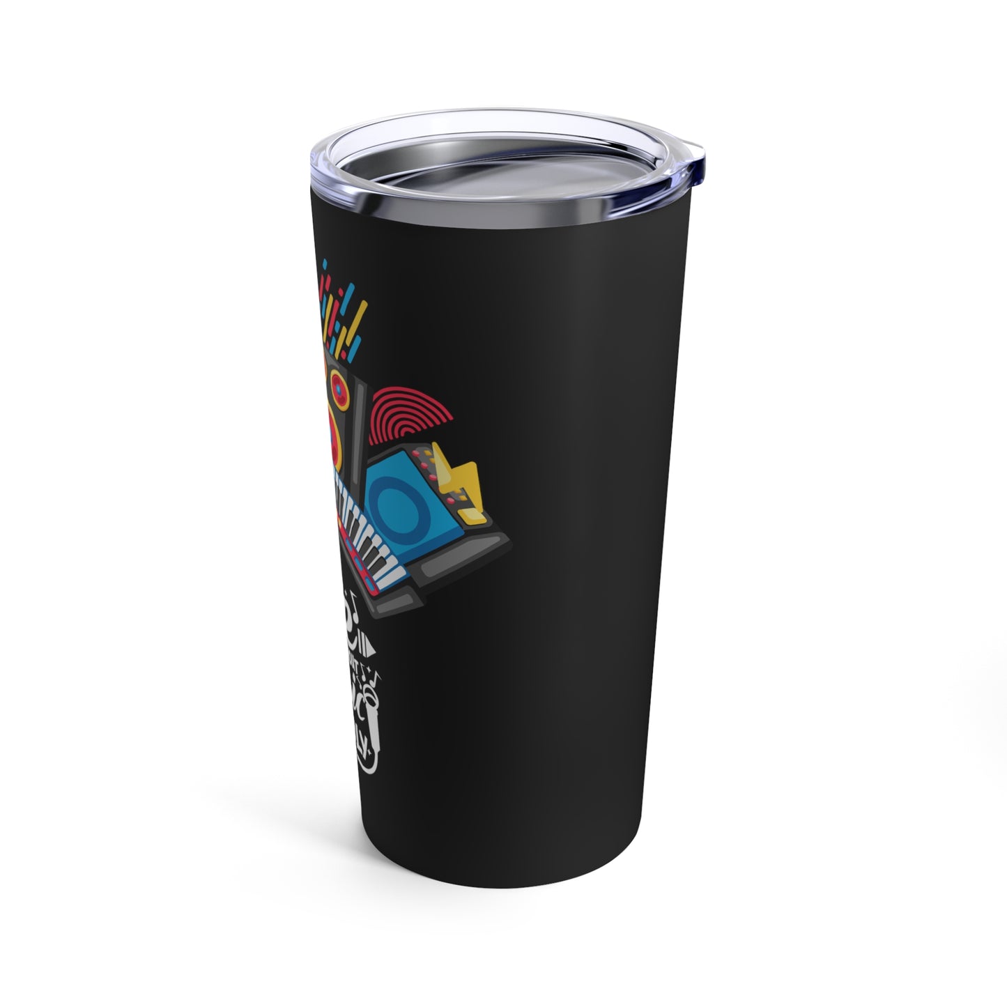 Black Tumbler for Music Lovers 20oz