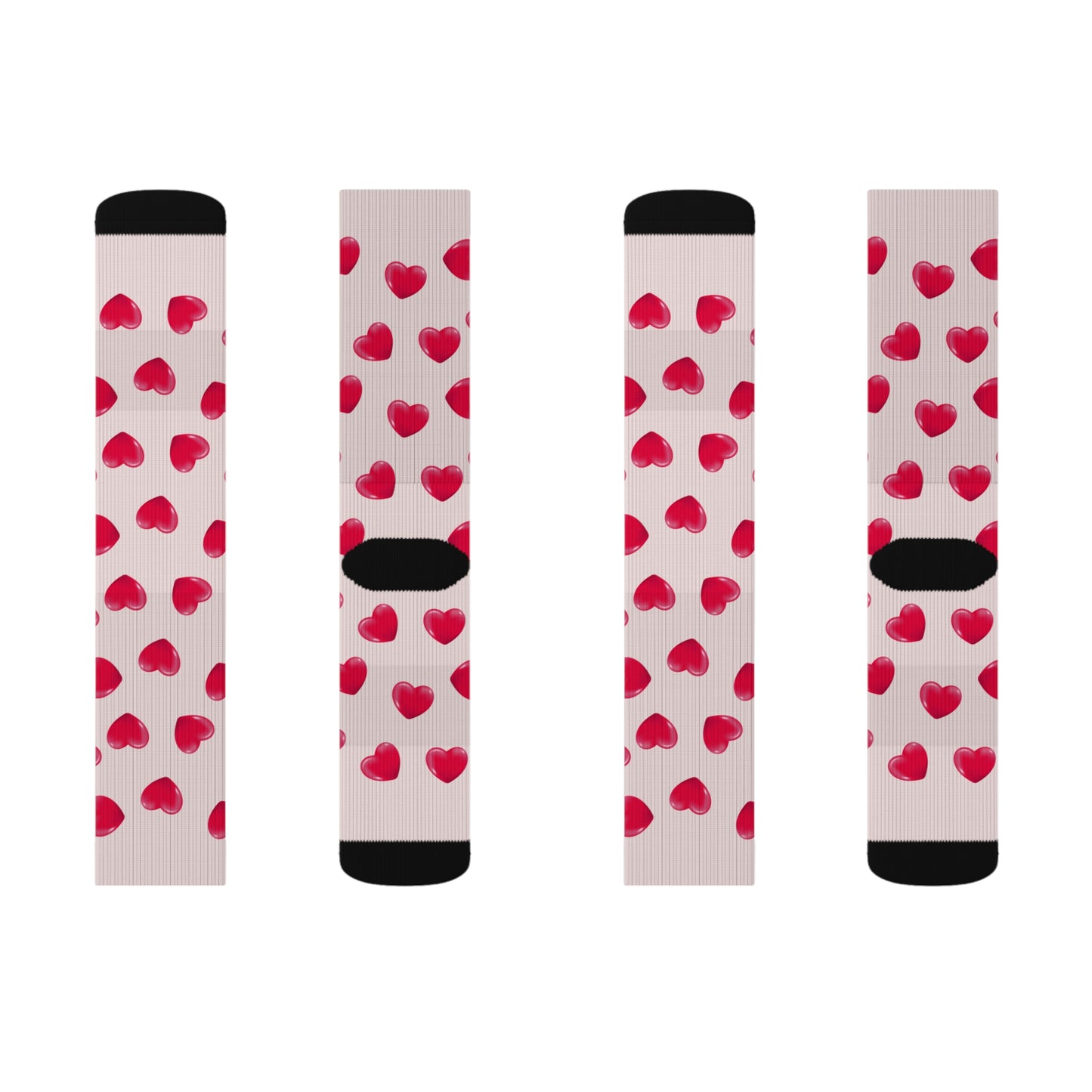 Heart patterned Socks - Sublimation