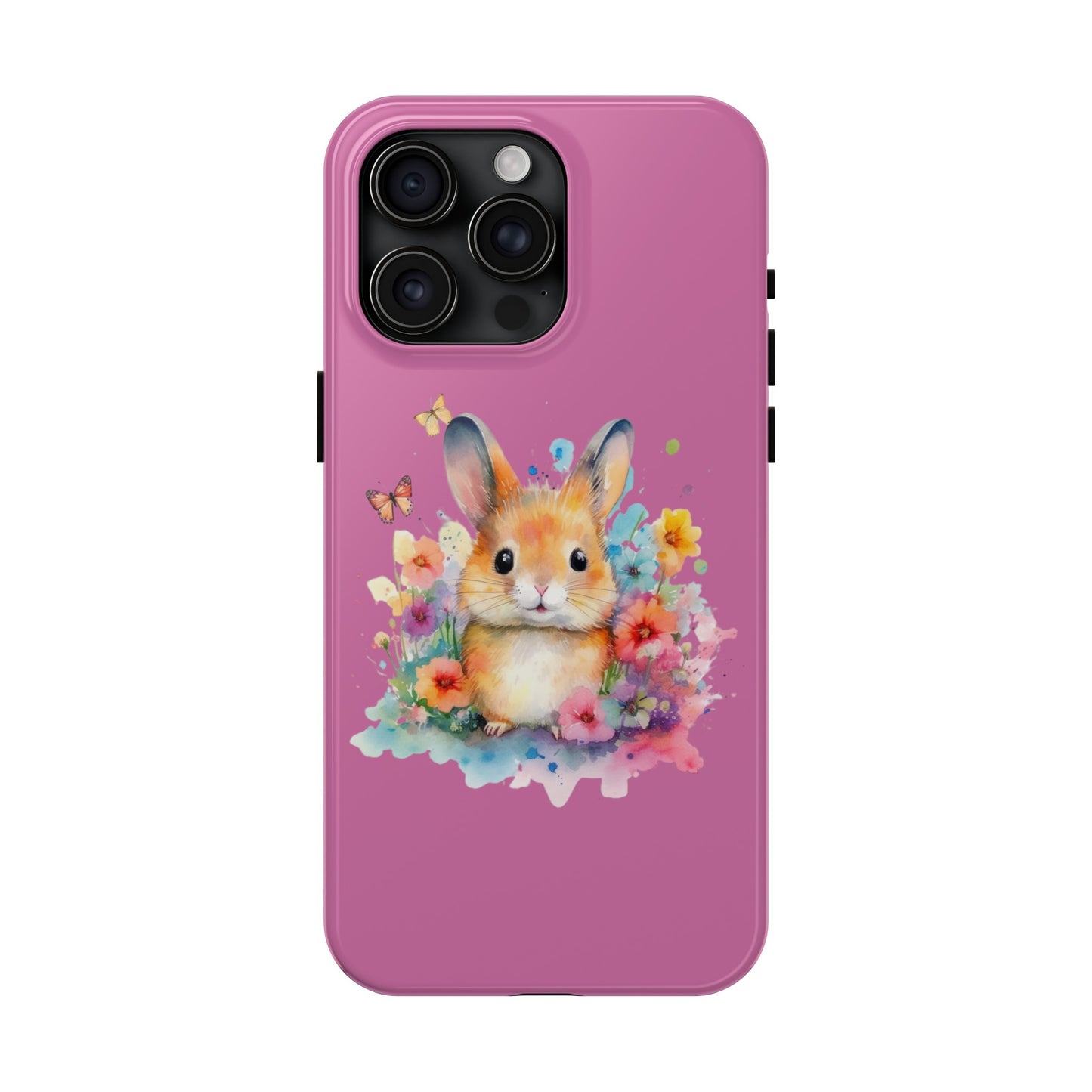 Like Pink Tough Phone Cases Rabbit Design