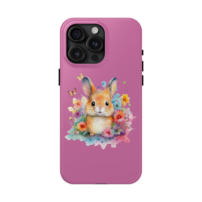 Like Pink Tough Phone Cases Rabbit Design