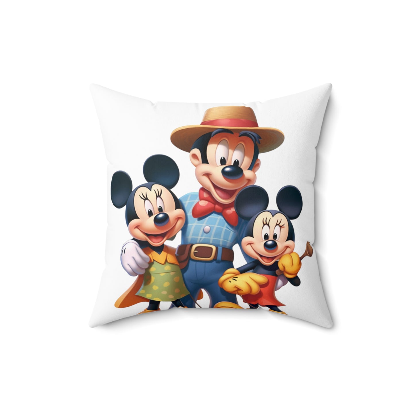 Spun Polyester Square Pillow for Kids