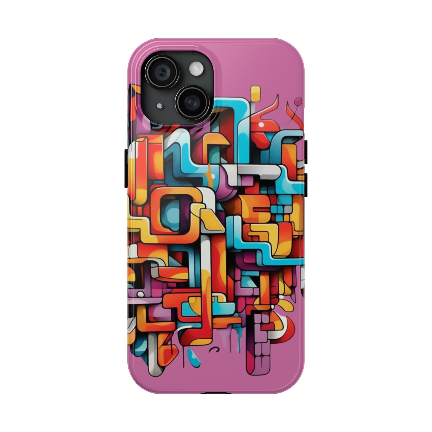 Pink Tough Phone Cases - Graffiti Design