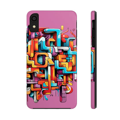 Pink Tough Phone Cases - Graffiti Design