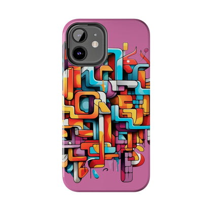 Pink Tough Phone Cases - Graffiti Design