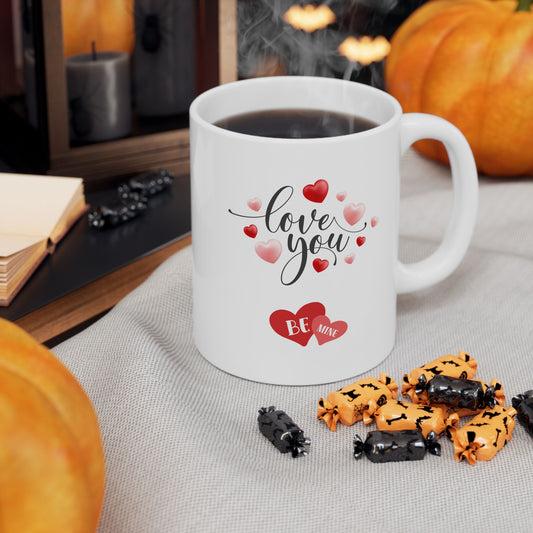 Love declaration gift, be mine mug, couples mug